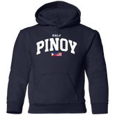 Half Pinoy FILAM Flag Youth Pullover Hoodie